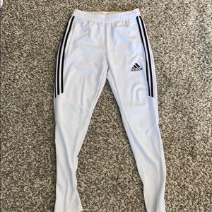 White adidas sweats